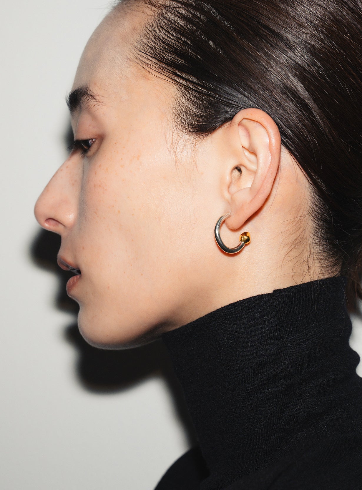 TWO TONE CUFF EARRINGS