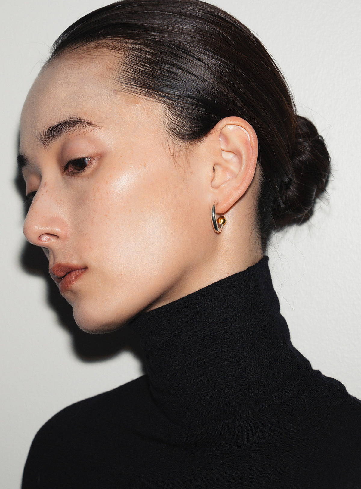 TWO TONE CUFF EARRINGS