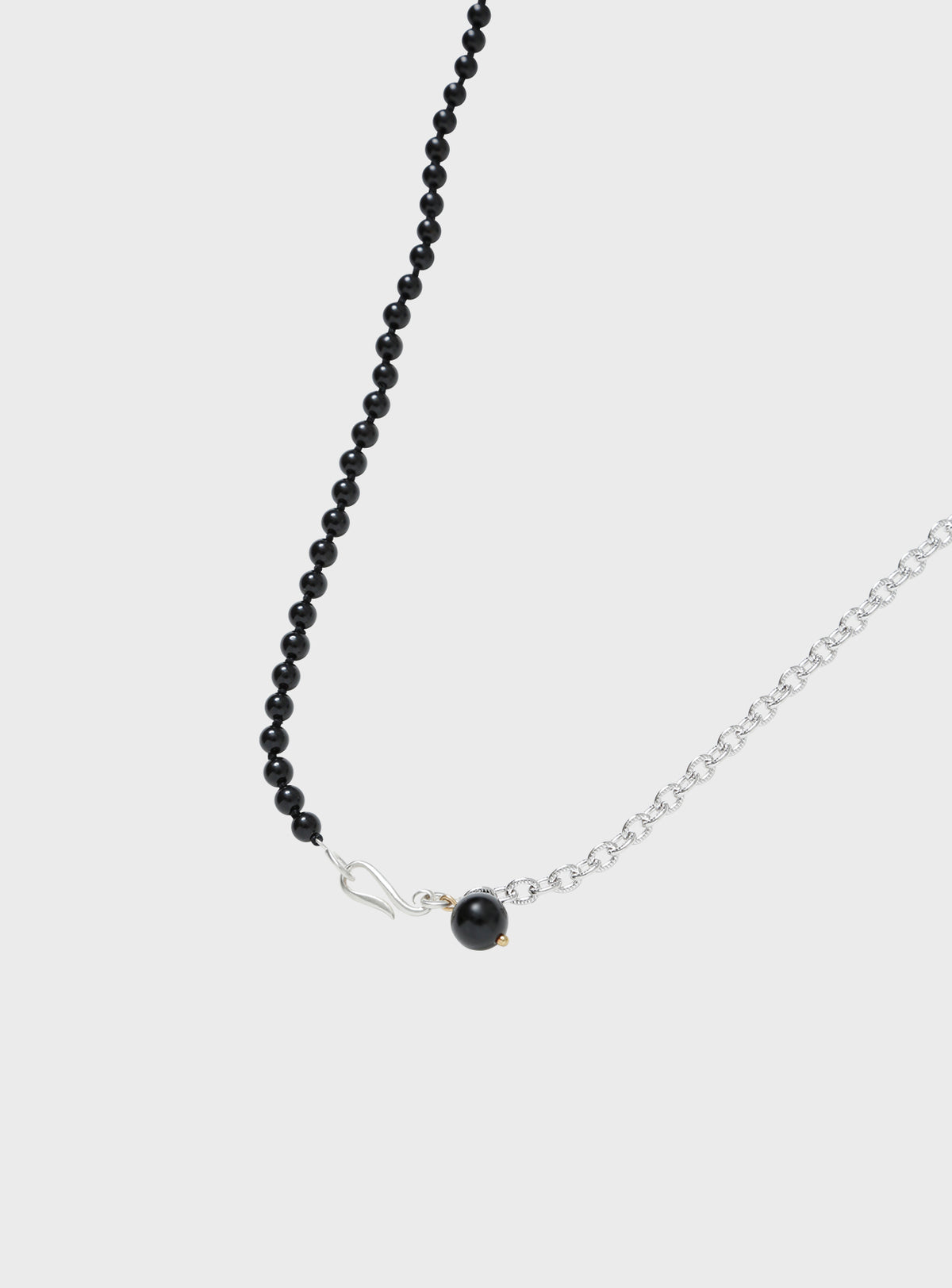 Onyx chain 4way necklace