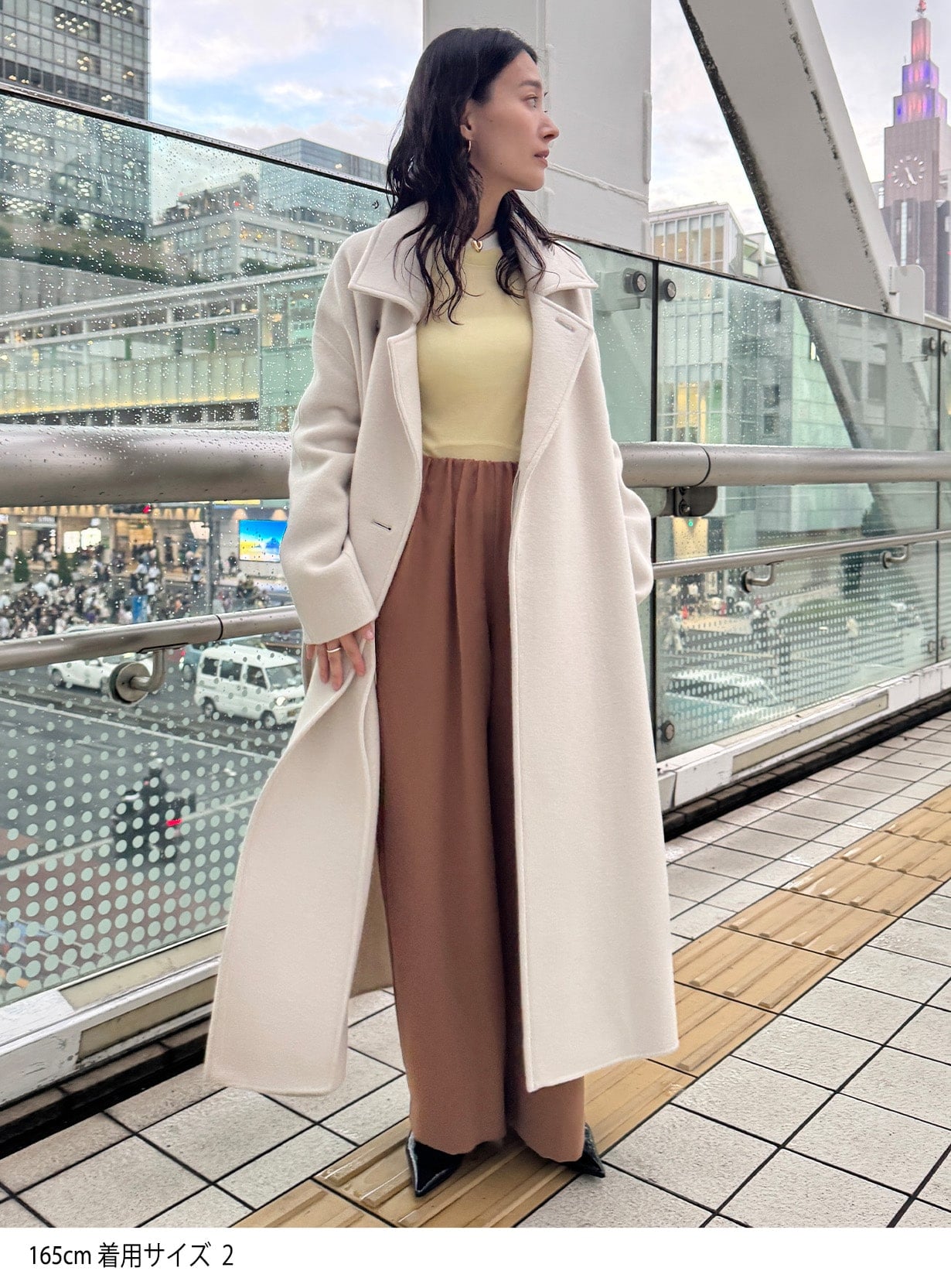 ソリッドギャザーパンツ