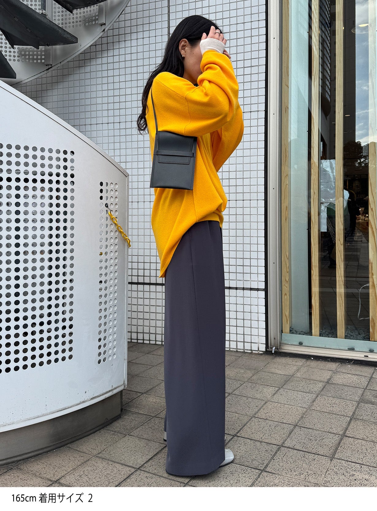 ソリッドギャザーパンツ