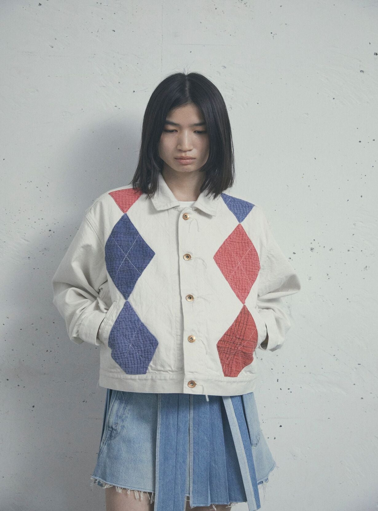 ARGYLE SASHIKO DENIM JACKET