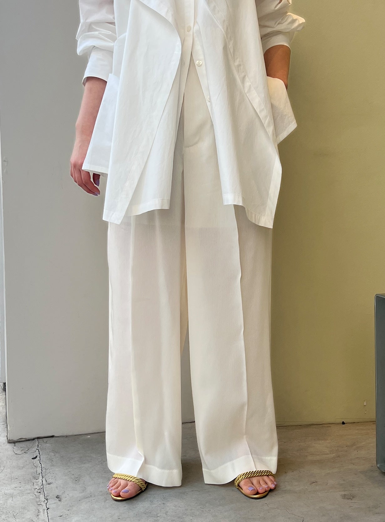 ｒストライプストレートパンツ