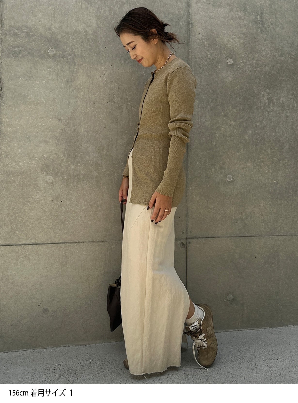 ツイルペンシルスカート