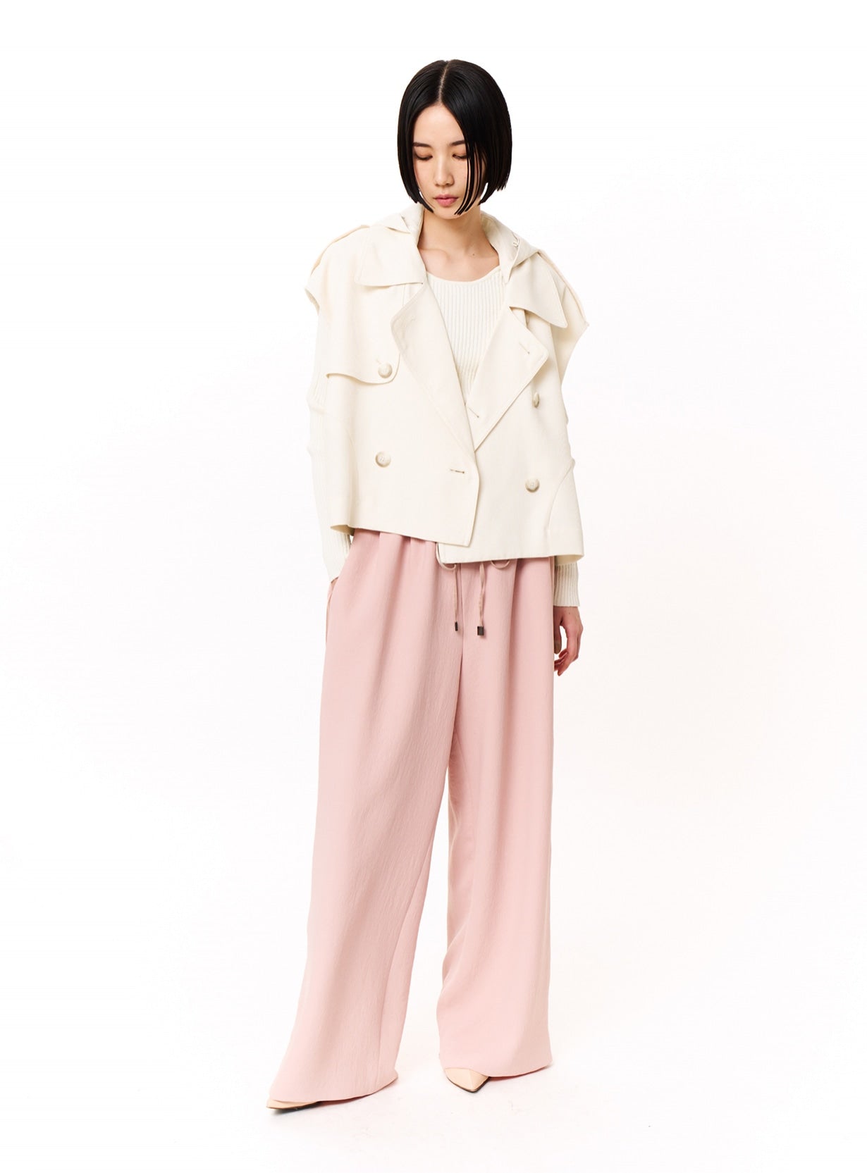 ショートトレンチポンチョ