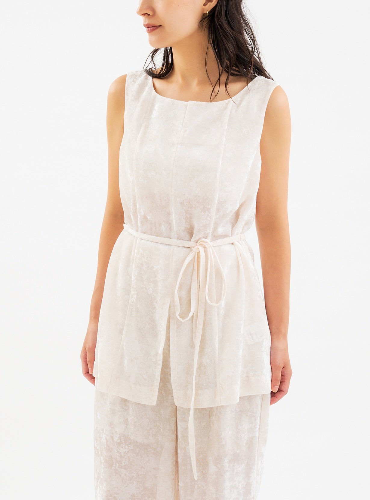 シアーベルベットトップス