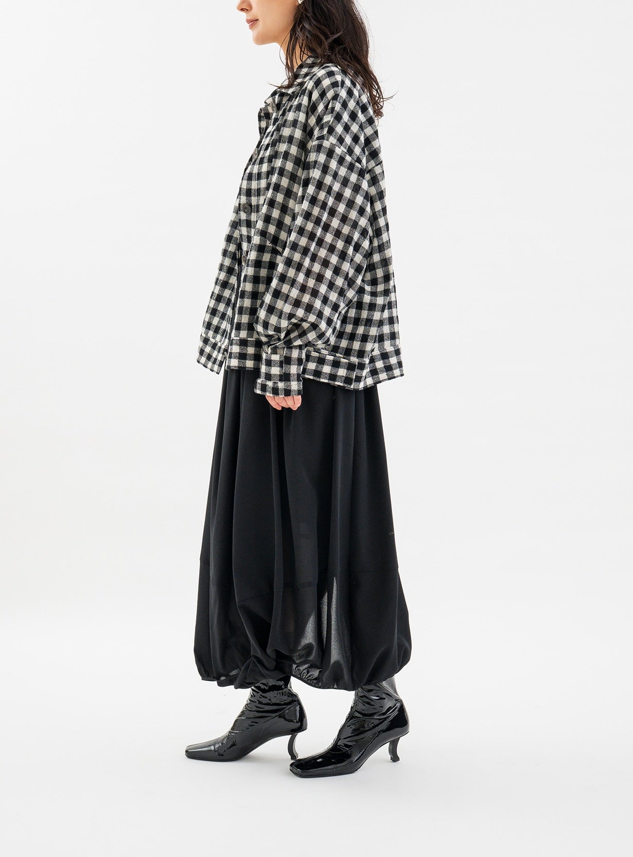 フレームワークチェックシャツ