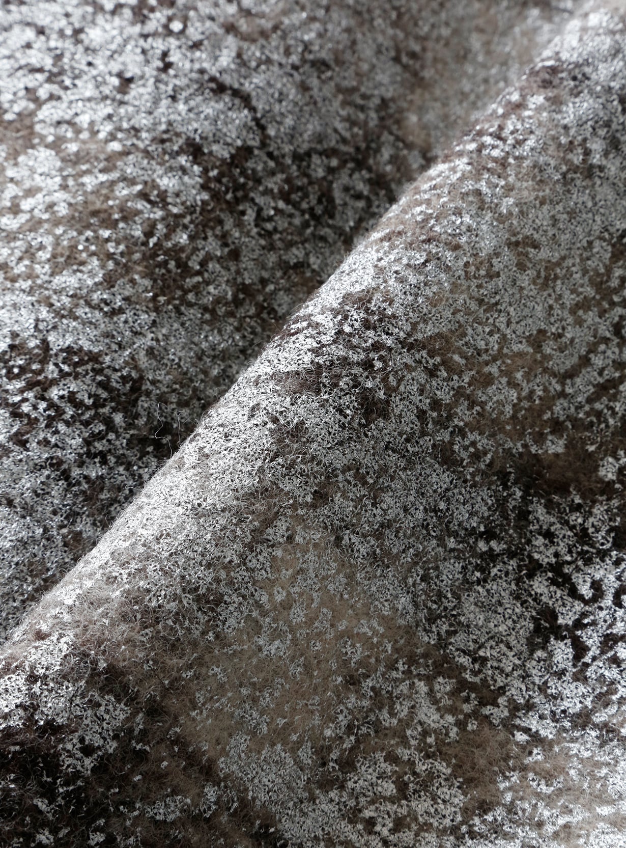 rホイルチェックイレギュラーヘムスカート