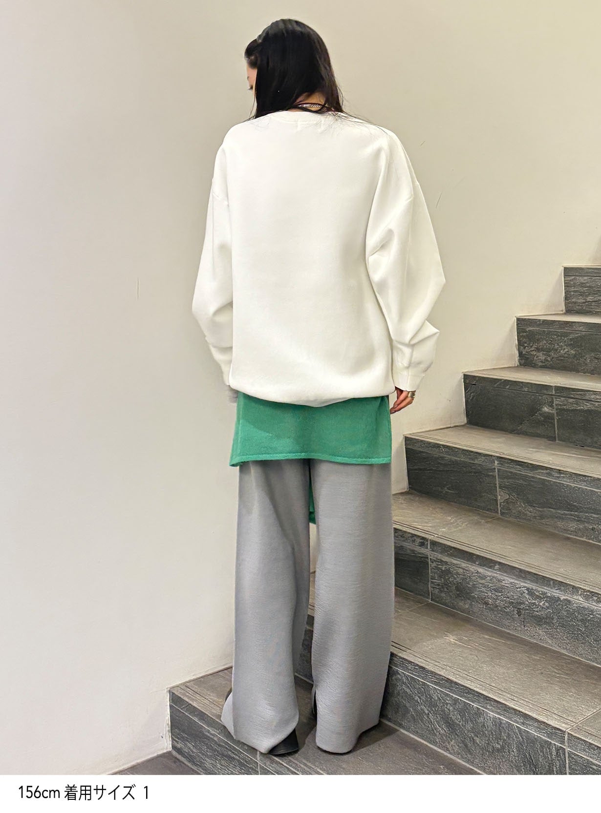 ストレートニットパンツ