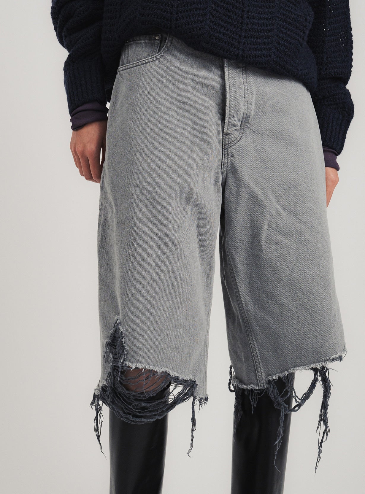 リメイクデニムショーツ