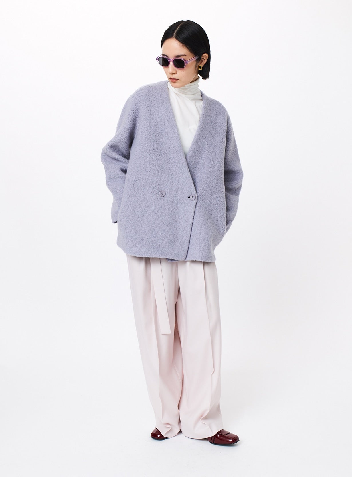 パイルニットジャケット