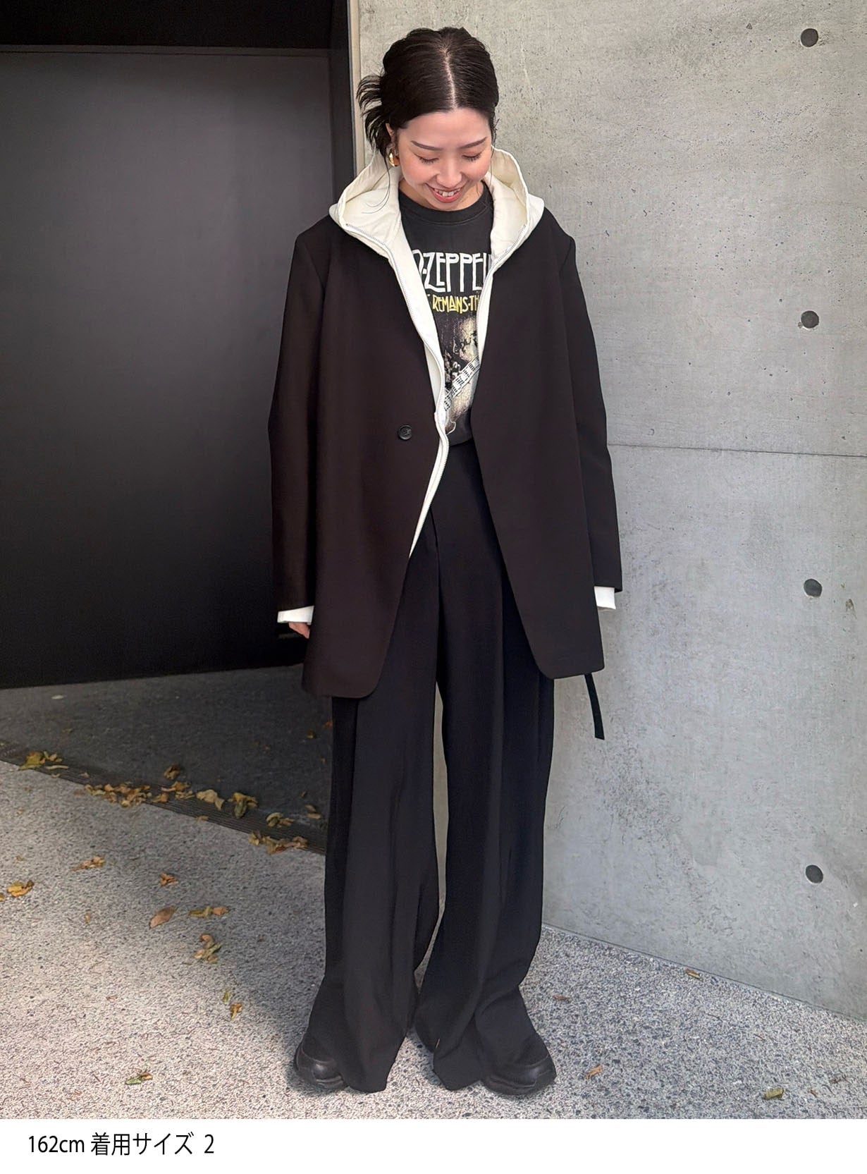 ｒカラーレスワイドショルダージャケット