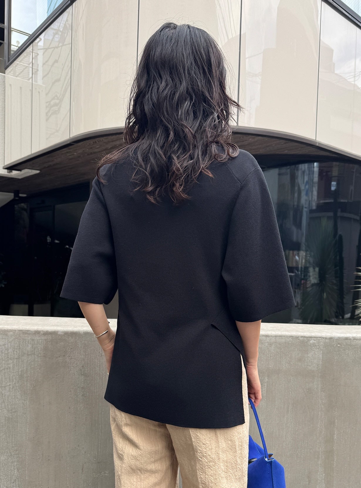 ｒハーフスリーブニットTシャツ