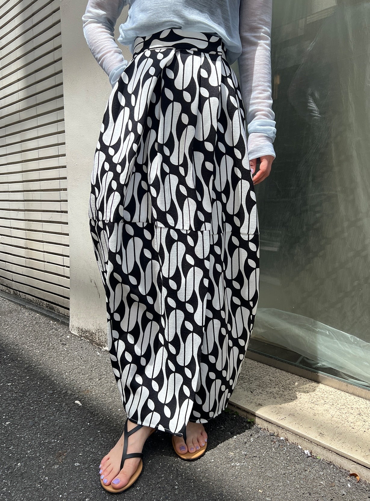 バティックプリントスカート