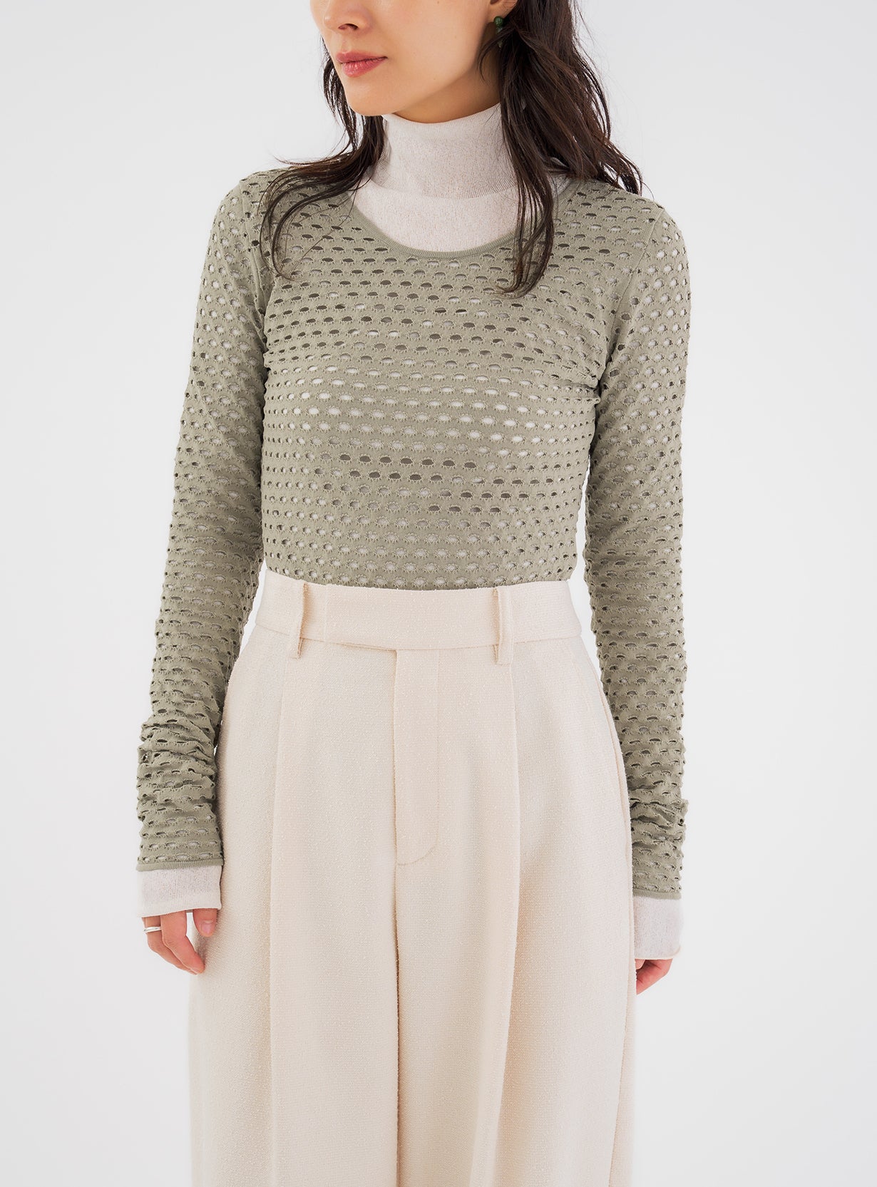 ｒメッシュロングスリーブボディスーツ