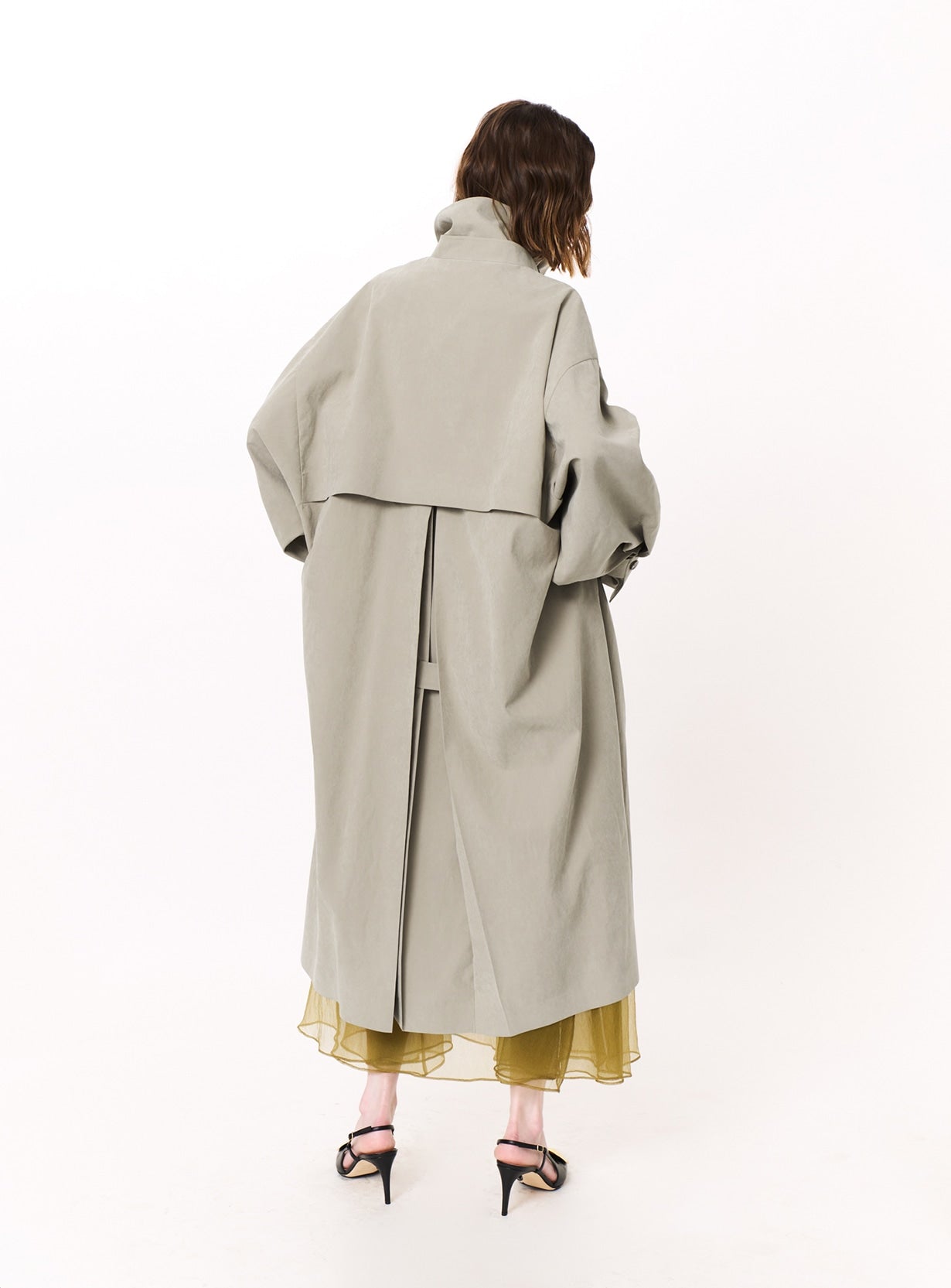 ｒピーチブラッシュドオーバーコート