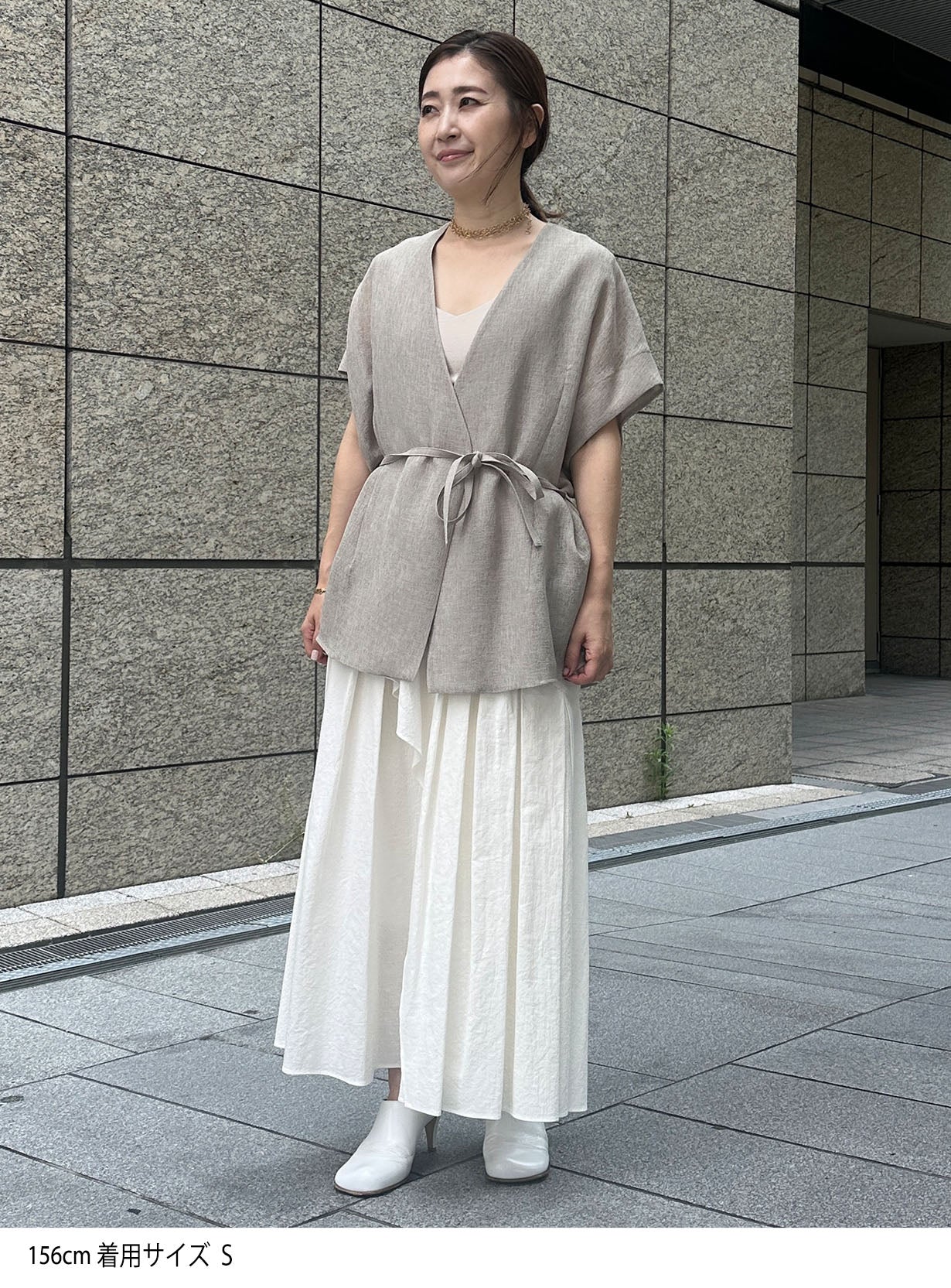 メッシュハオリブラウス