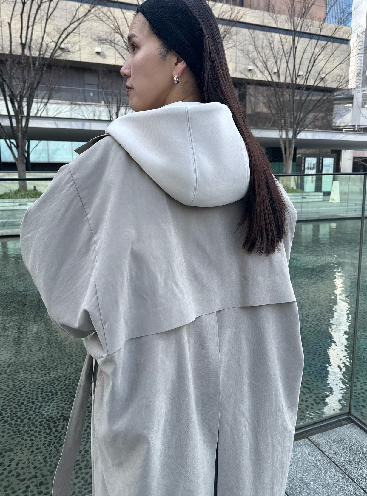 ｒピーチブラッシュドオーバーコート