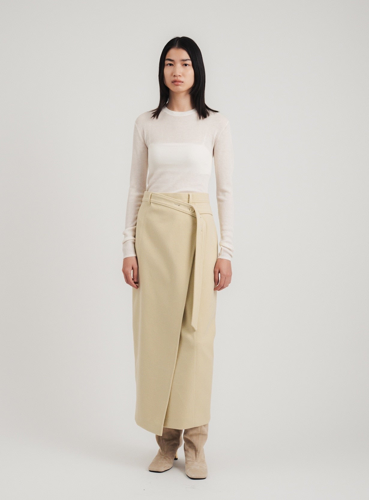 専用【美品】スタニングルアー rシアーストレッチロングスカート　黒　サイズ2 パラシュートスカート