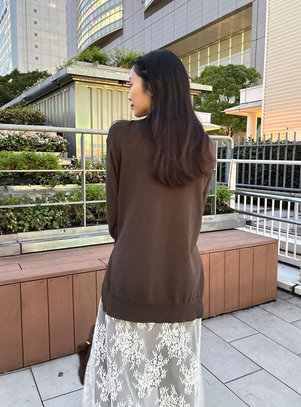 ｒコットンシルクスリットプルオーバー