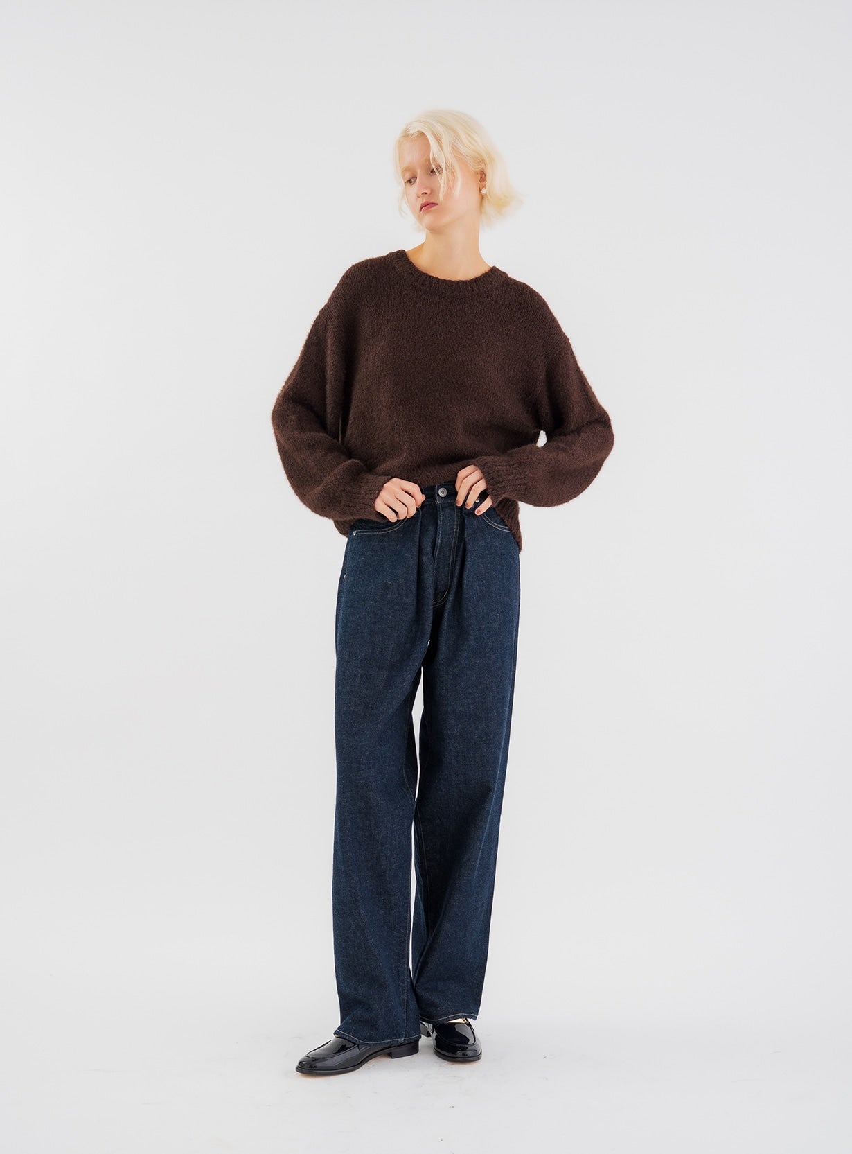 スラブリリーフェザープルオーバー