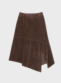 ｒスウェードイレギュラーヘムスカート