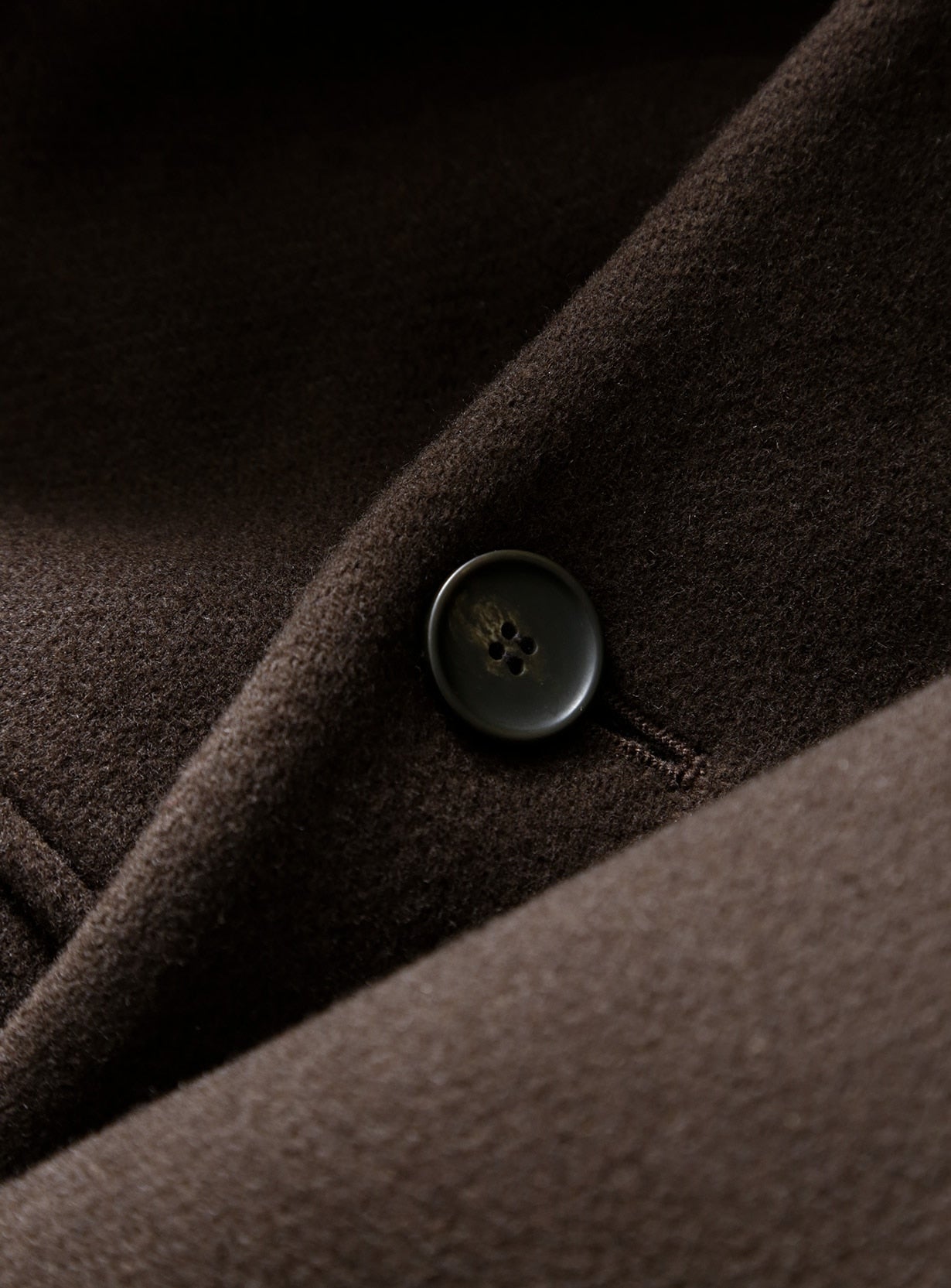 スタンドカラーメルトンコート