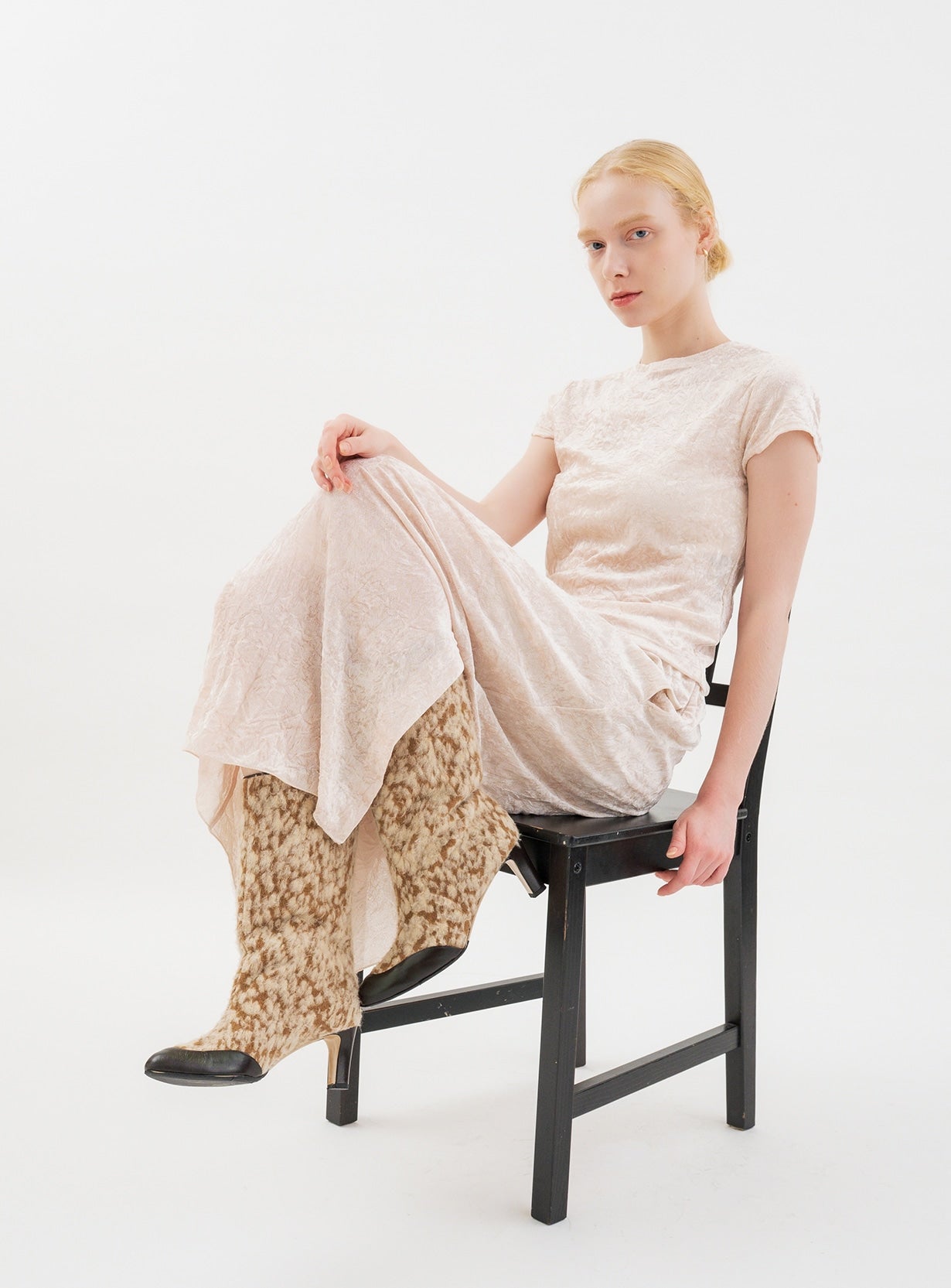 フロッキーベロアスカート