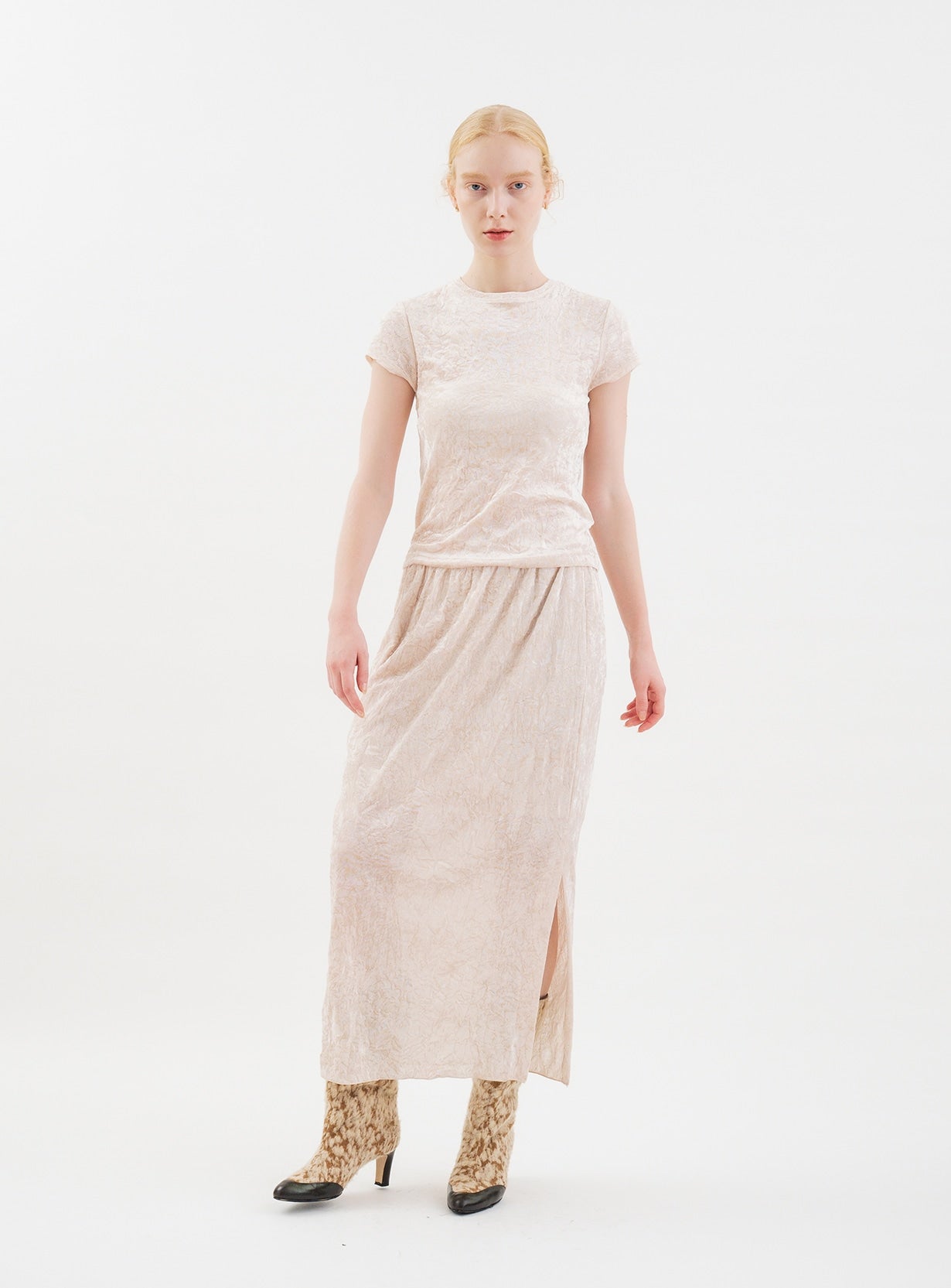 フロッキーベロアスカート