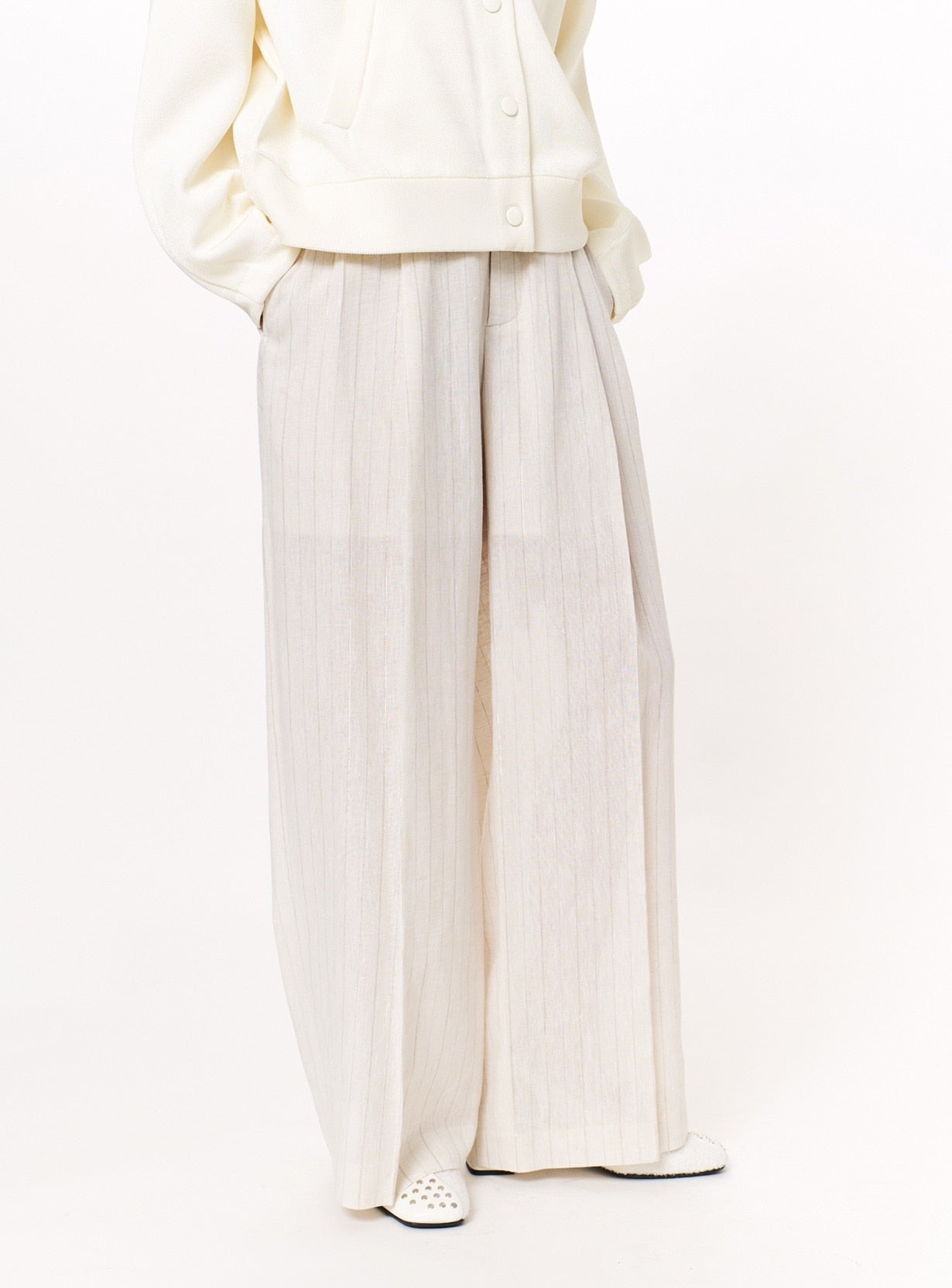 ｒストライプストレートパンツ