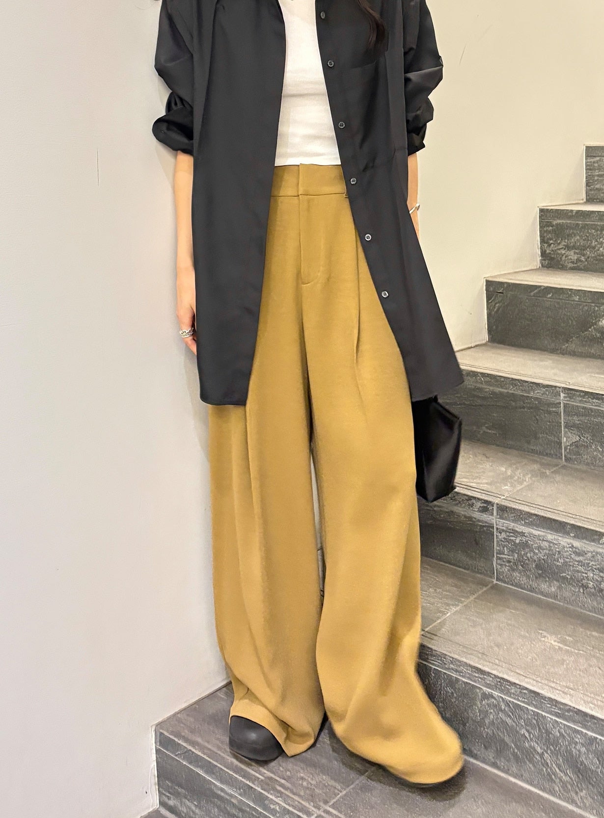 ｒベルテッドワイドイージーパンツ