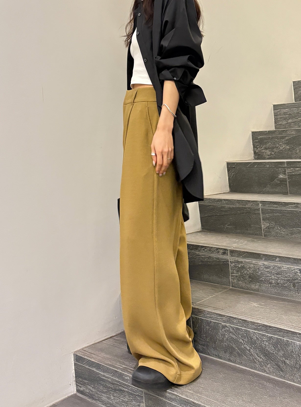 ｒベルテッドワイドイージーパンツ