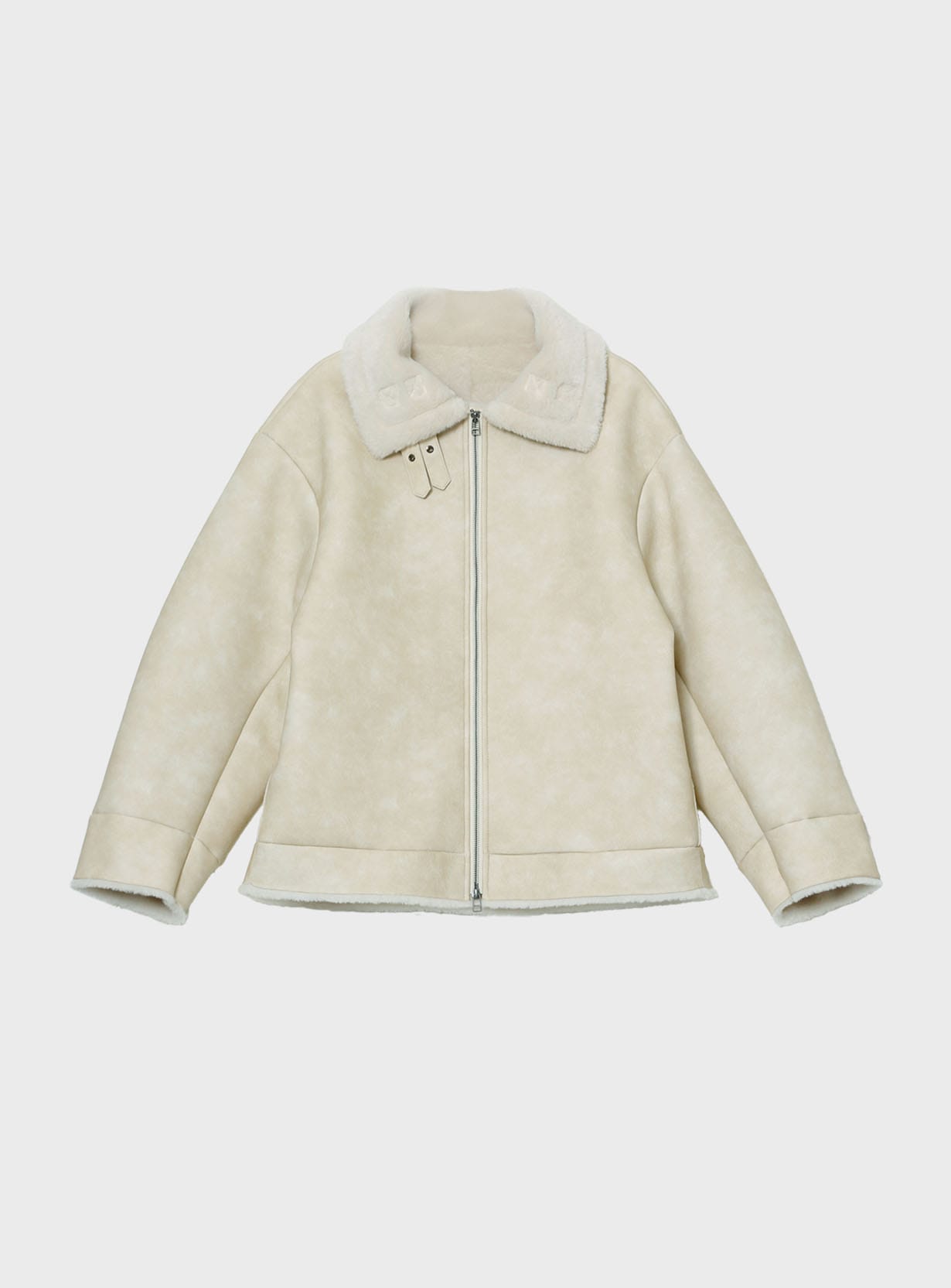 ステンカラーボアコート