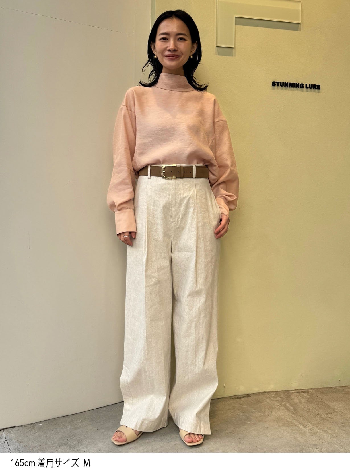 クリアスタンドネックシャツ