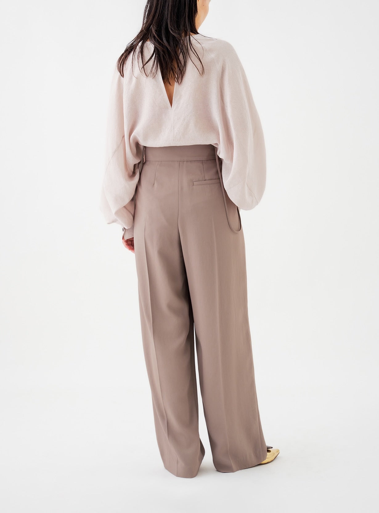 ガーゼラウンドシャツ