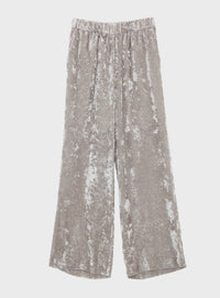 シアーベルベットパンツ