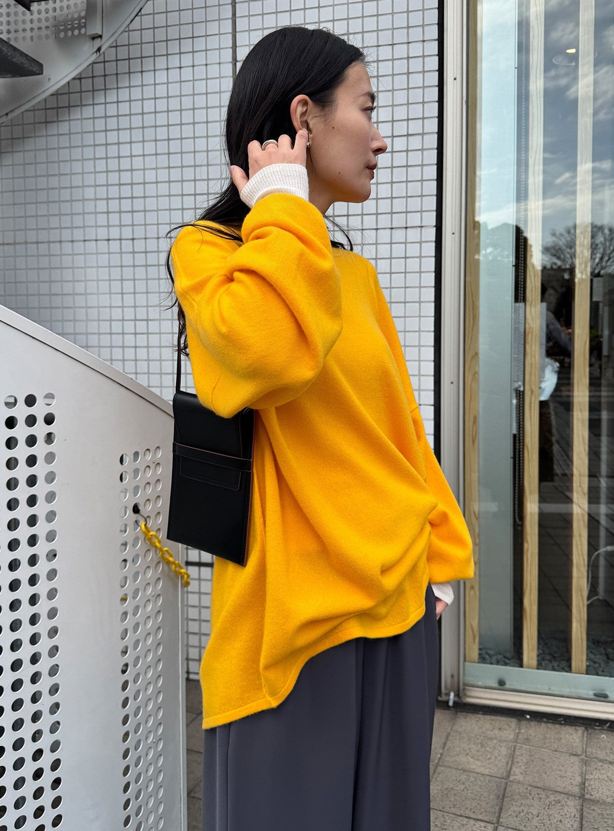 ｒカシミアルーズニットプルオーバー