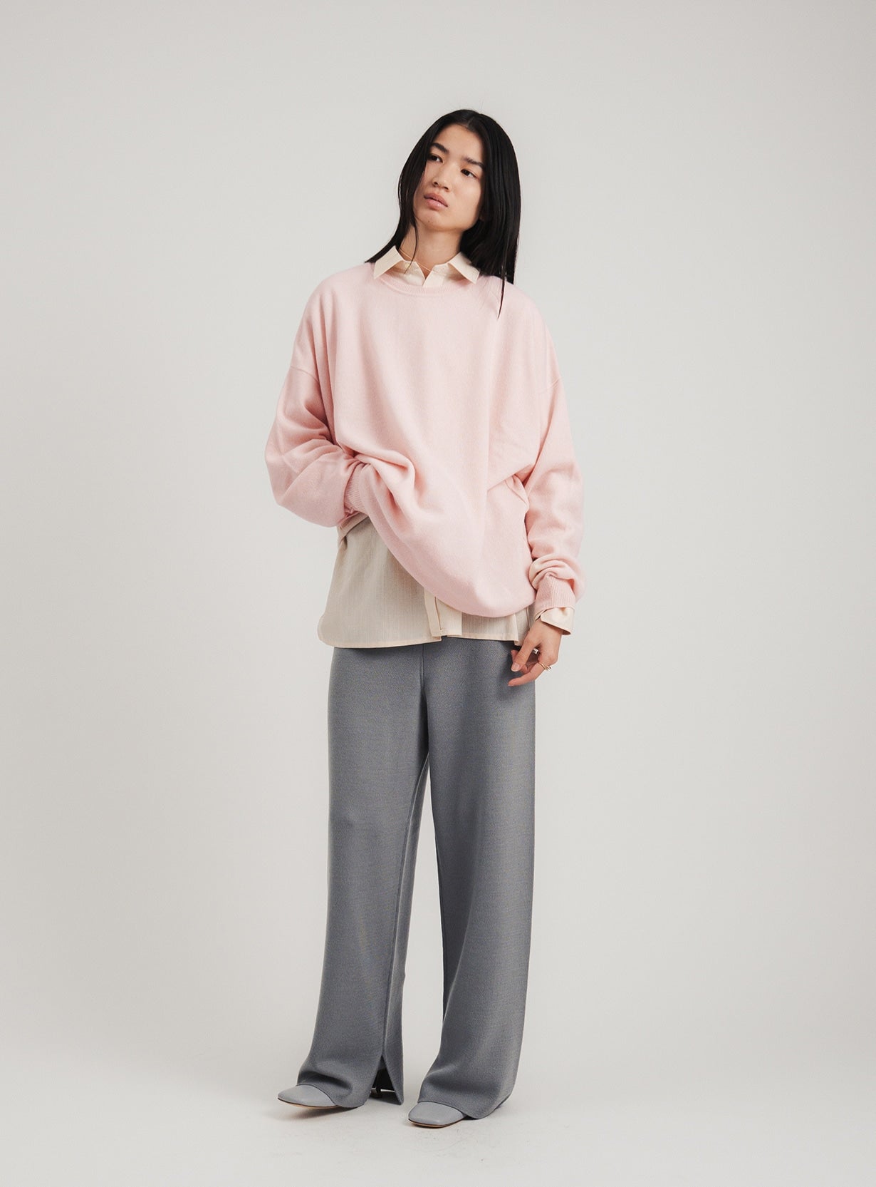 ｒカシミアルーズニットプルオーバー