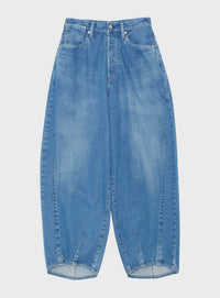 ウォッシュドデニムパンツ