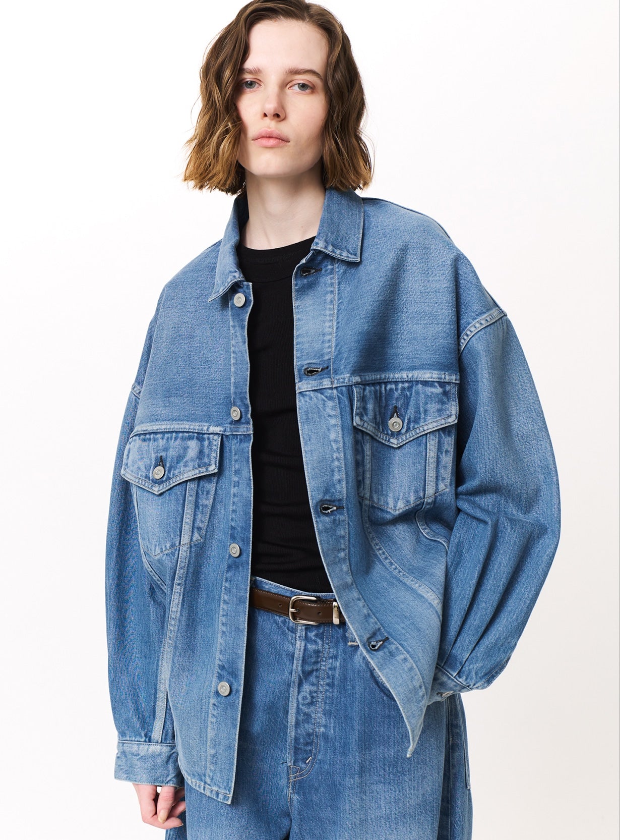 ウォッシュドデニムジャケット