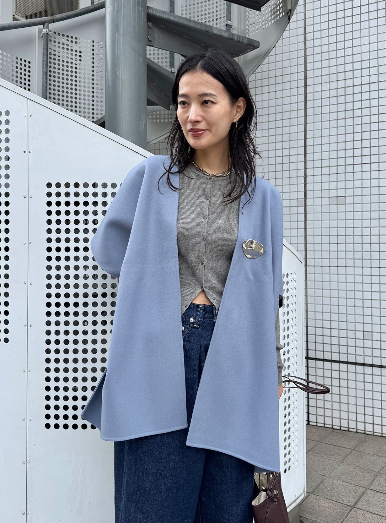 ストールポンチョ