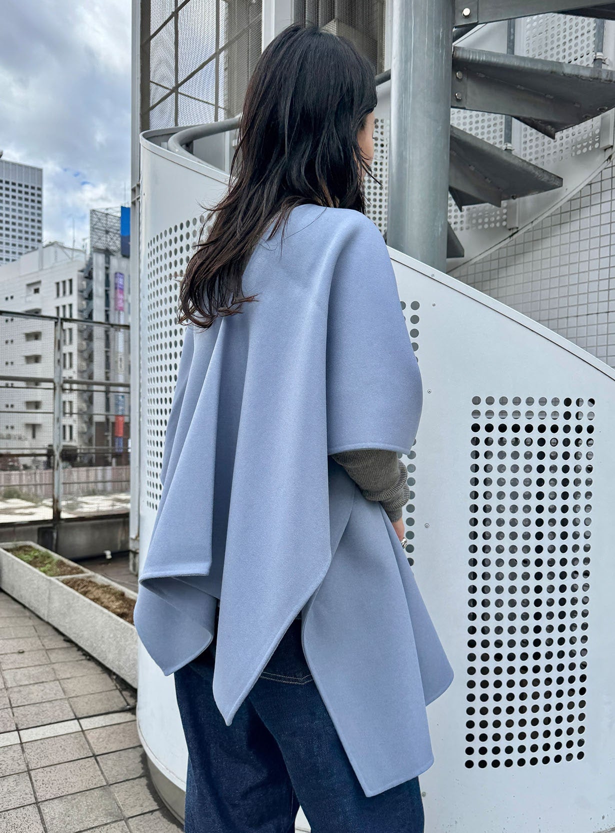 ストールポンチョ