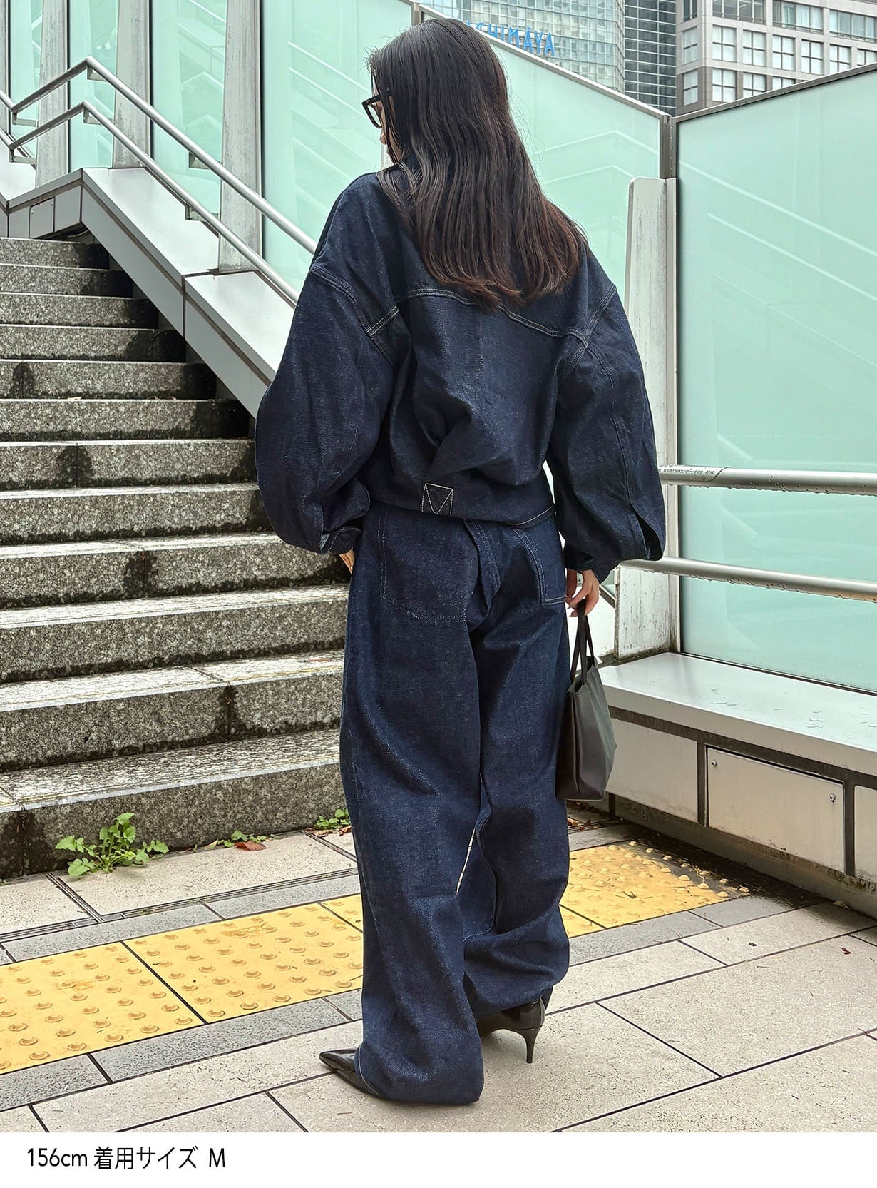 オーバースリーブクロスデニムジャケット