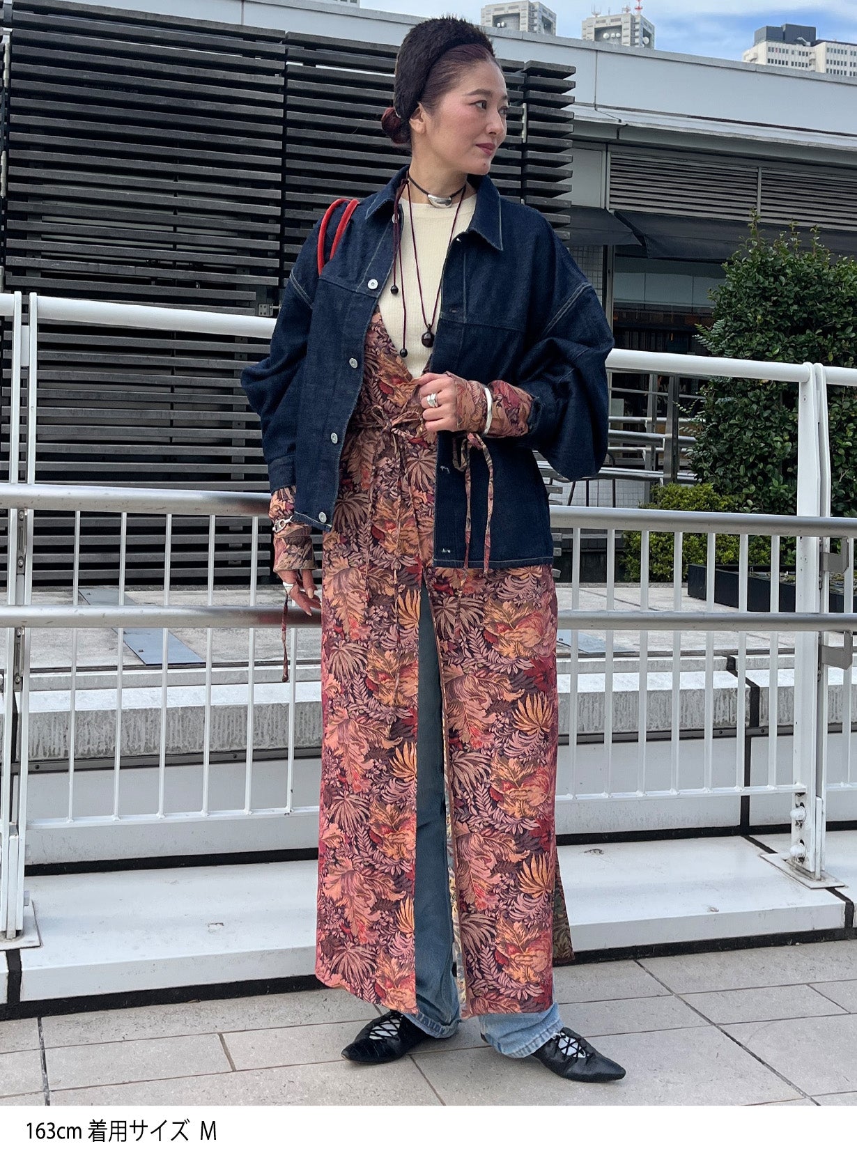 オーバースリーブクロスデニムジャケット