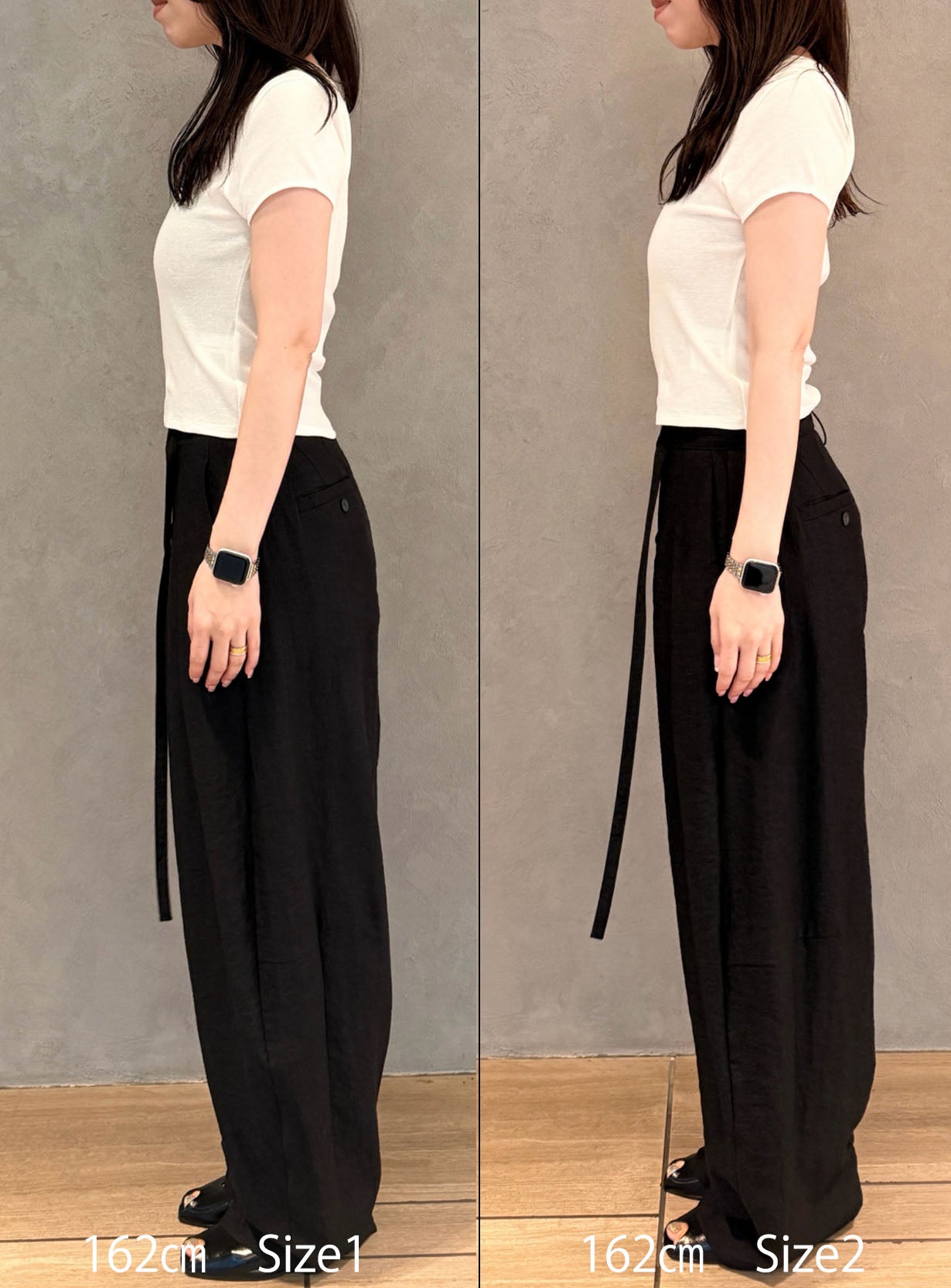 リネンレーヨンバレルパンツ