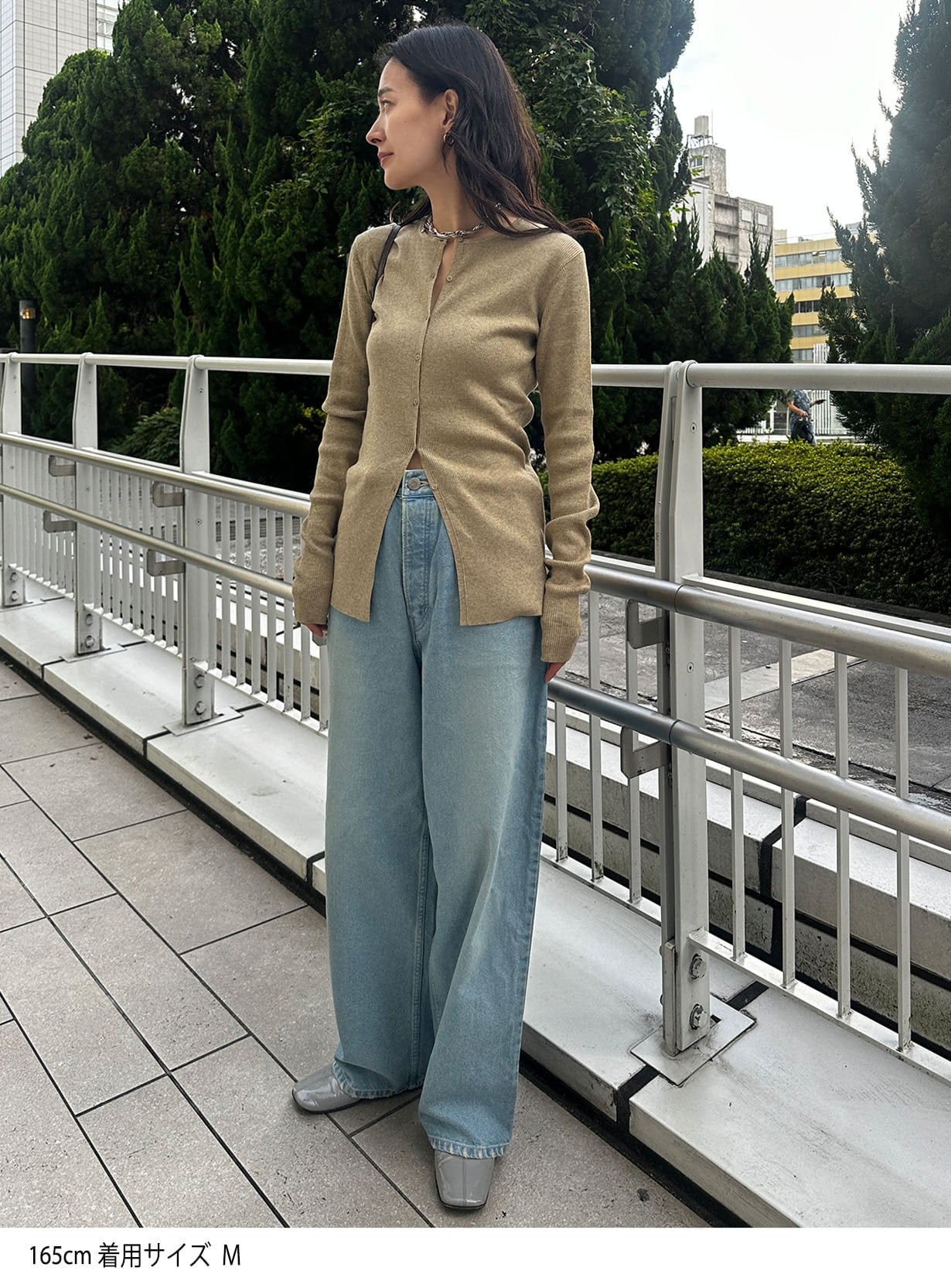 ｒヤクコットンリブカーディガン