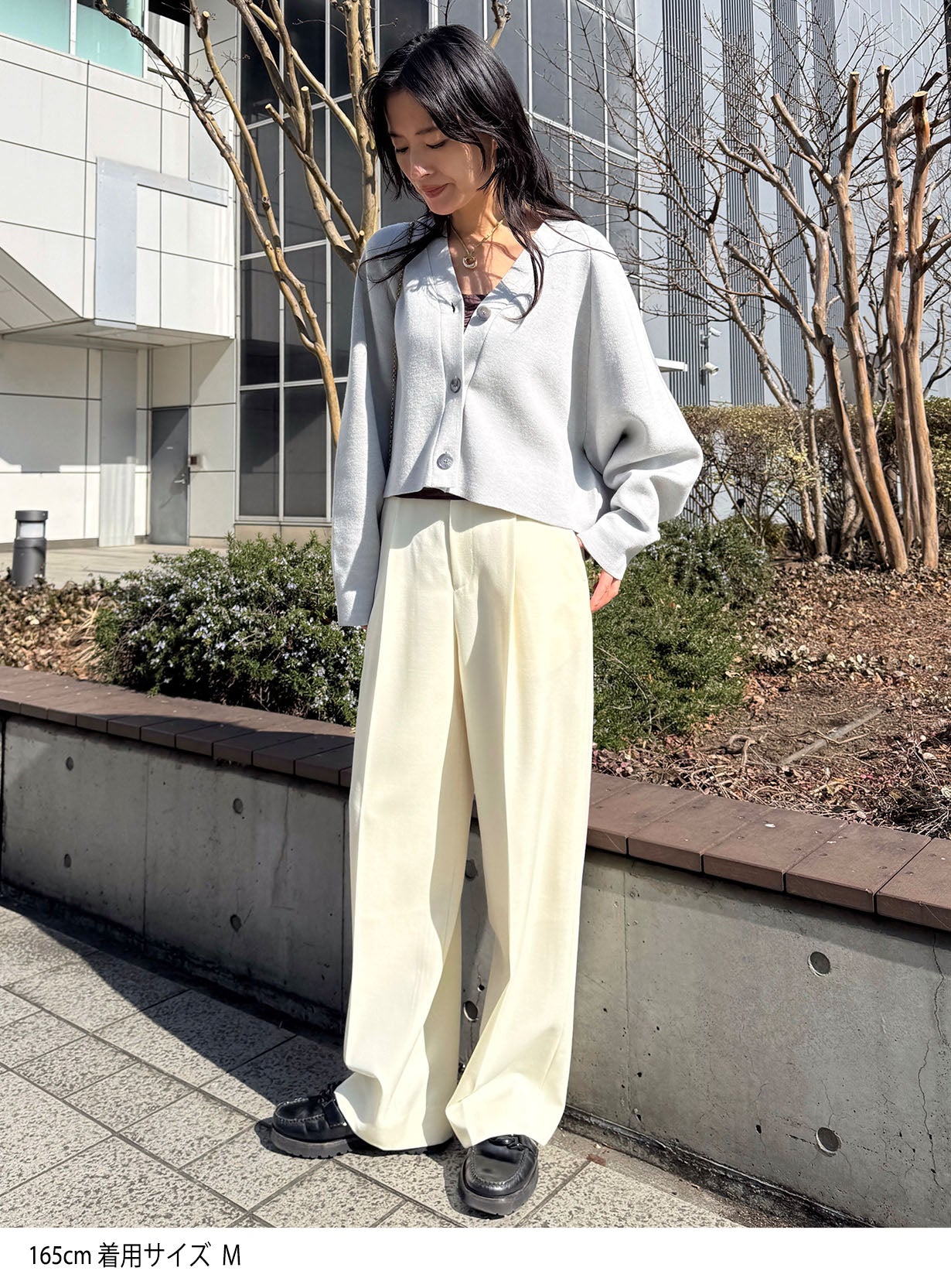 ダブルフェイスニットカーディガン