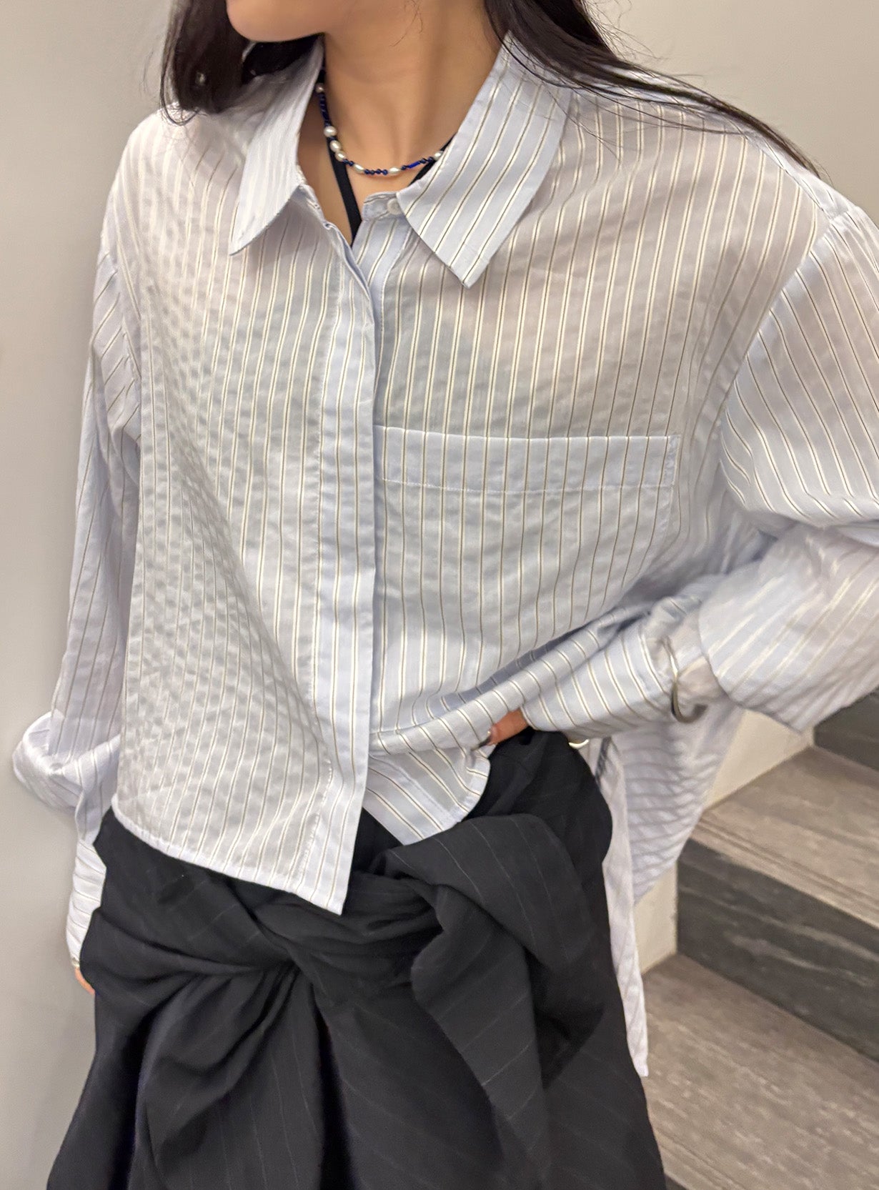 ストライプシャツ