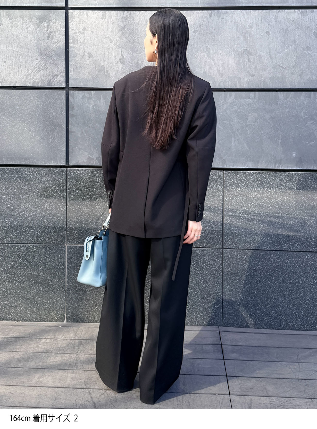 ｒカラーレスワイドショルダージャケット