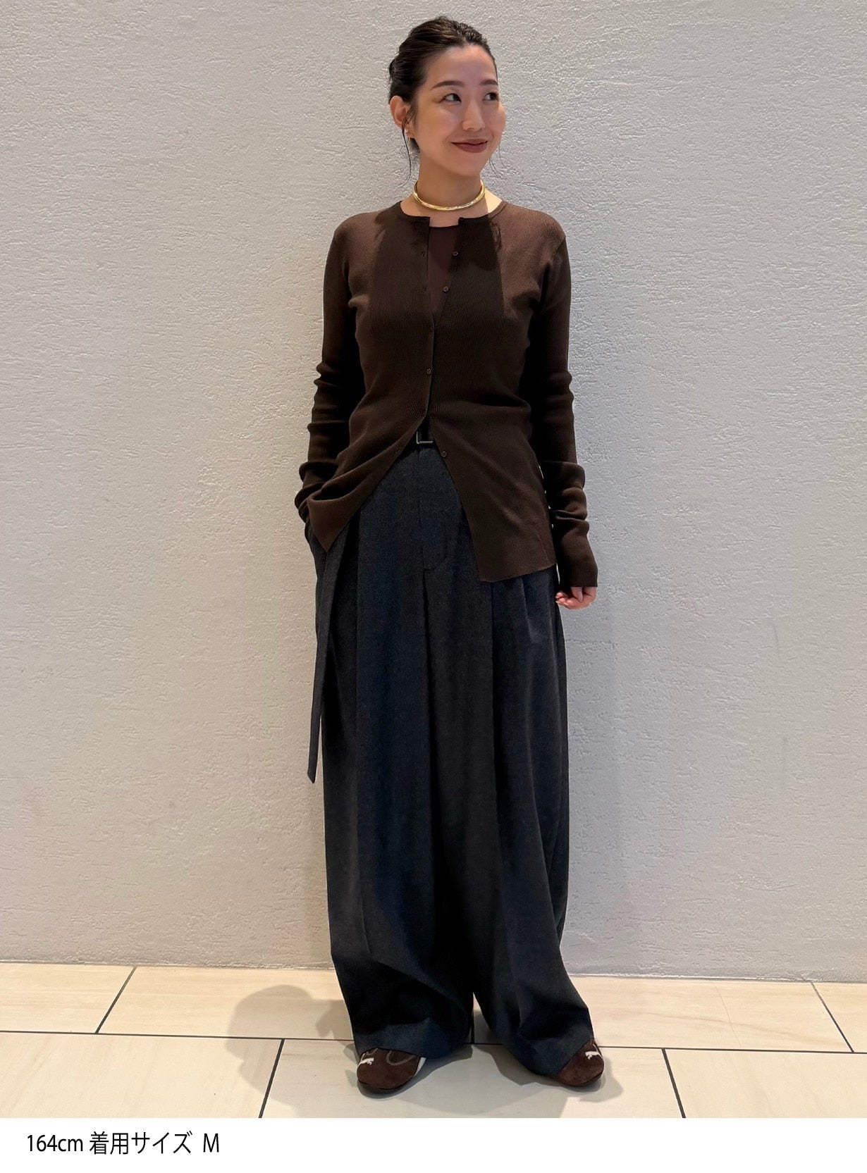 ｒヤクコットンリブカーディガン